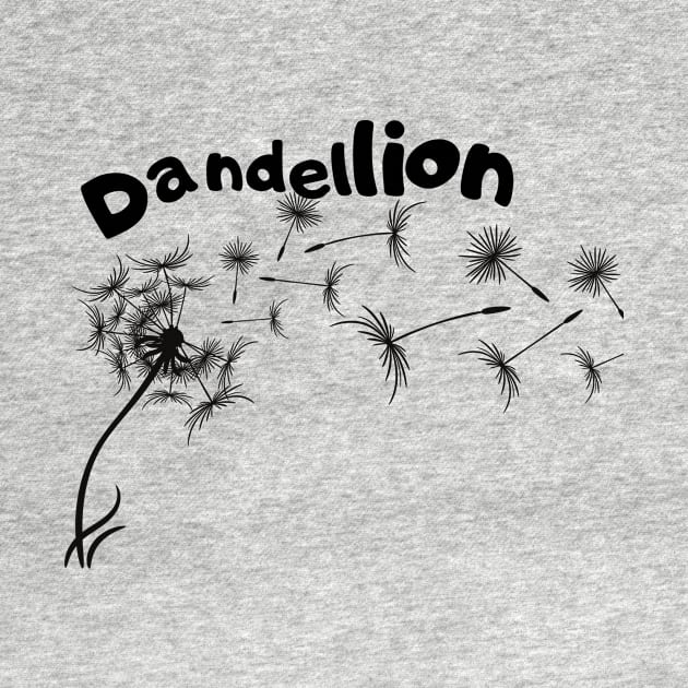 Dandelion Since Vintage Retro Since Minimalist by Flowering Away